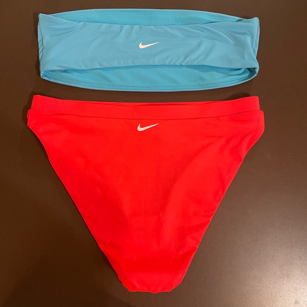 Nike two piece swimsuit. ❤️🦋 #HighRise #Bandeau #Nike #WornOnce